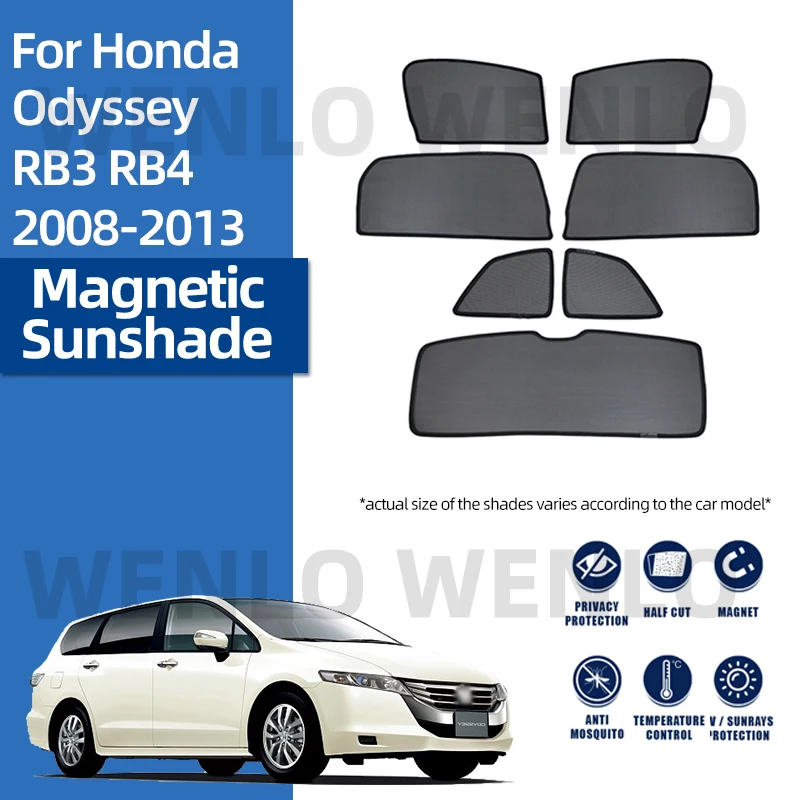 

Car Sun Curtain For Honda Odyssey RB3 RB4 2008-2013 Magnetic Anti Uv Sunshade Mesh Foldable Windshield Kids Sun Visor Summer