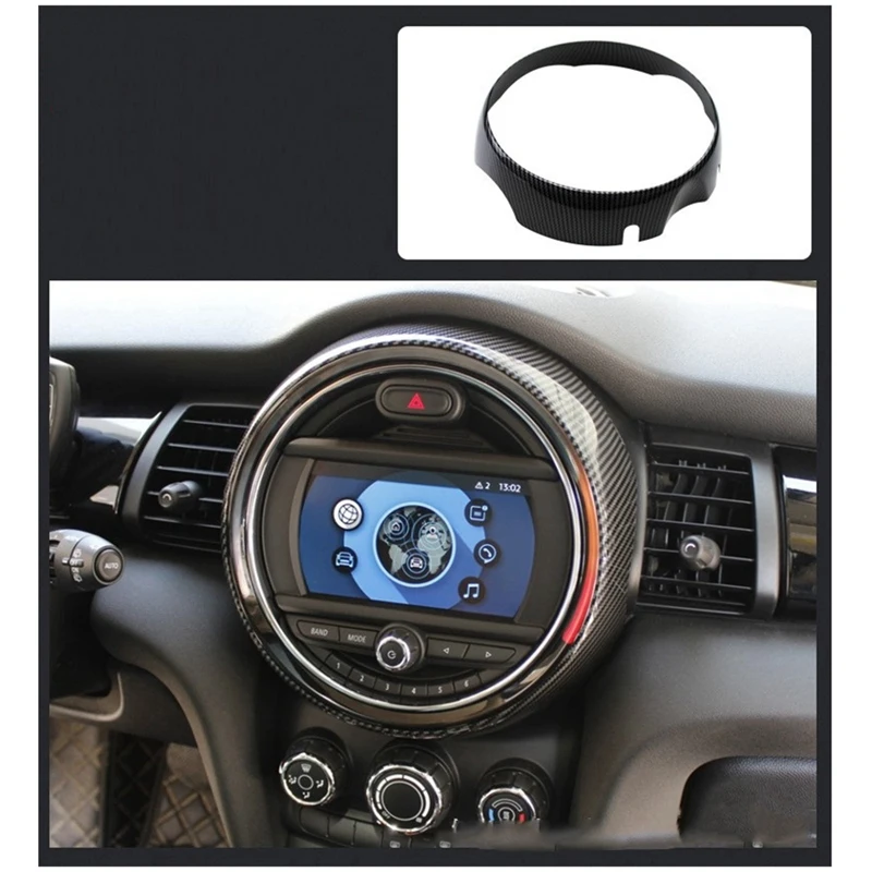 Car Central Control Display Decorative Cover For-BMW MINI ONE Cooper F55 F56 F57 Accessories Sticker
