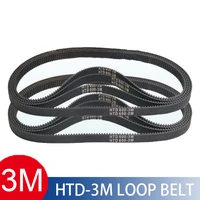 htd 3m timing belt 600603606609mm width 81012mm rubbetoothed belt closed loop synchronous belt pitch 3mm