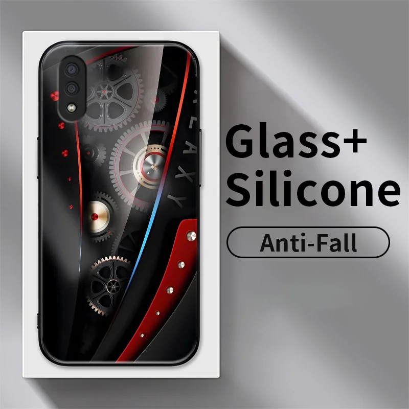 

For Samsung Galaxy A01 A02 A02S A03 A03 Core A03S A04 A04S A10 A10E A10S A11 A13 M02 M02S Mechanics Tempered Glass Phone Cover