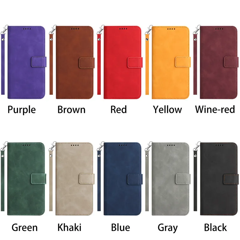 Luxury Leather Wallet Phone Case For Samsung Galaxy S21+ S21 Ultra S30 Plus S21Plus 5G Flip Cover Cases Card Slot Magnetic Clasp