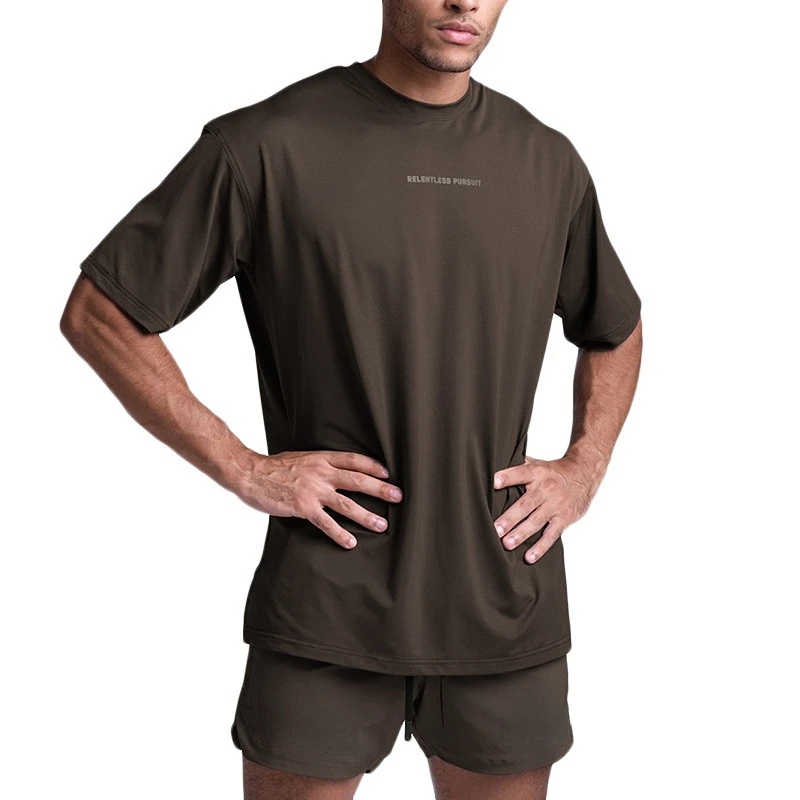 

Men Fashion New Casual T-Shirt Bodybuilding Workout Fitness T-Shirt