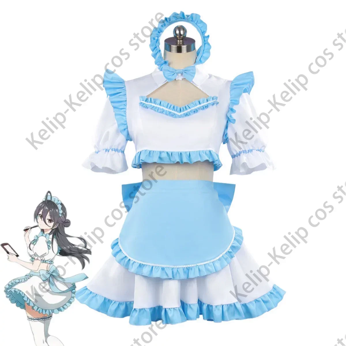 Аниме Alya Sometimes Hides Her Feelings in Russian Suo Yuki Alisa Mikhaylovna Kujo Косплей Костюм Горничной Наряд