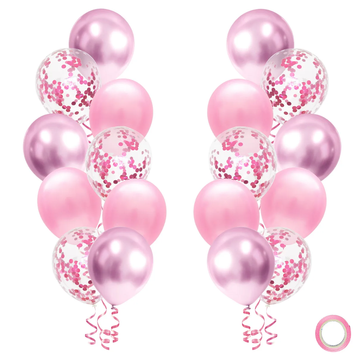 

Розовые воздушные шары 12 дюймов, 18 шт.
