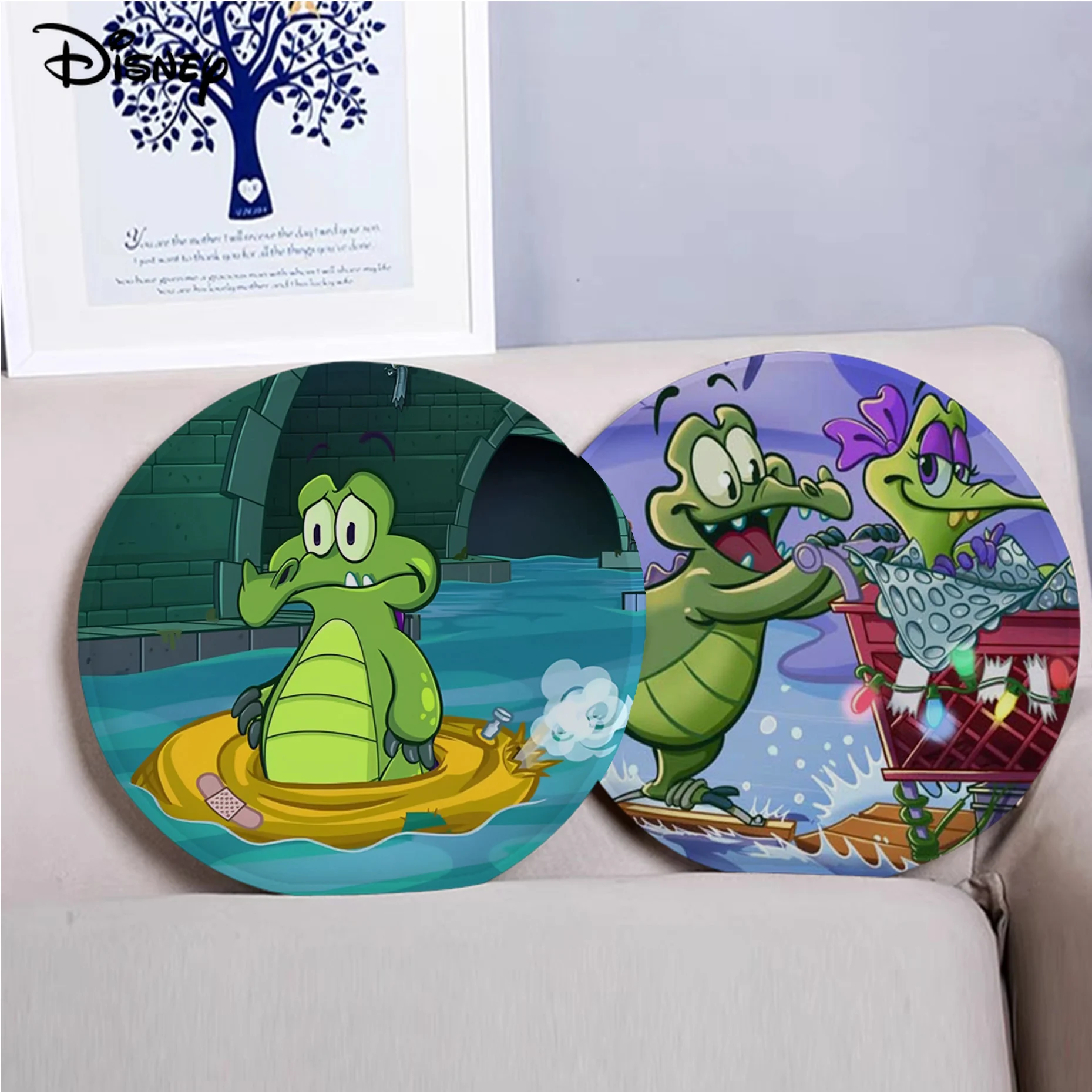 

Disney Swampy Cushion Mat Round Seat Cushion Office Dining Stool Pad Sponge Sofa Mat Non-Slip Chair Cushions