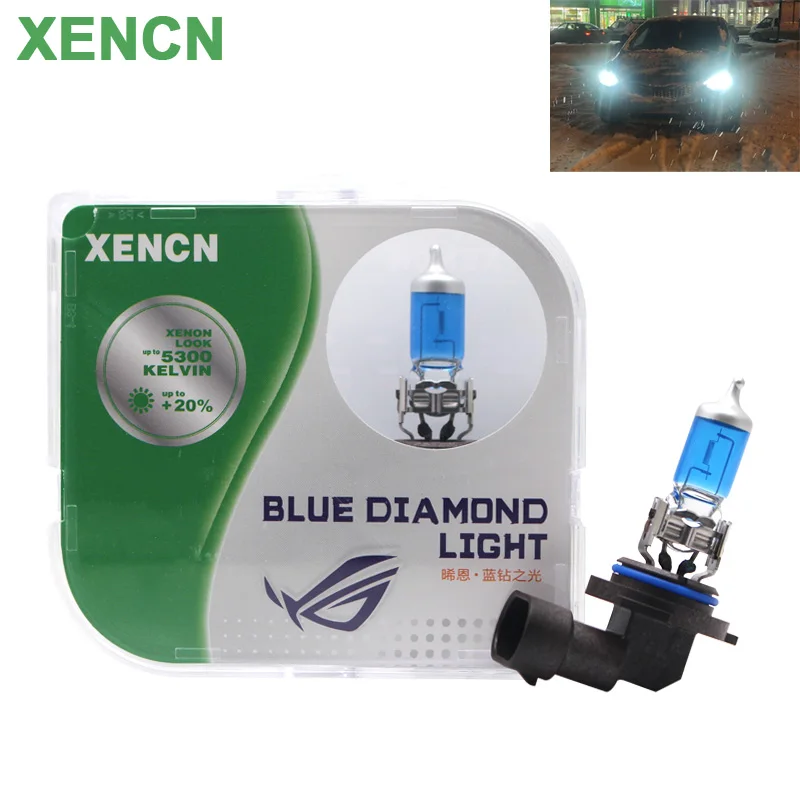 

XENCN HB4 9006 Blue Diamond Light 5300K Xenon White Car Halogen Headlight Original Auto Globes Bulb OEM Quality 12V 51W (Pair)