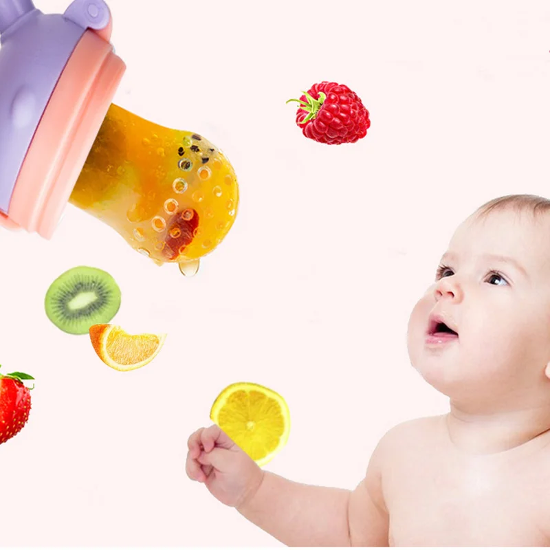 

Baby Nipples Teethers Fruit Pacifiers for Babies Feeder Feeding Bottles Baby Supplies Nipple Learn Feeding Drinking Pacifier