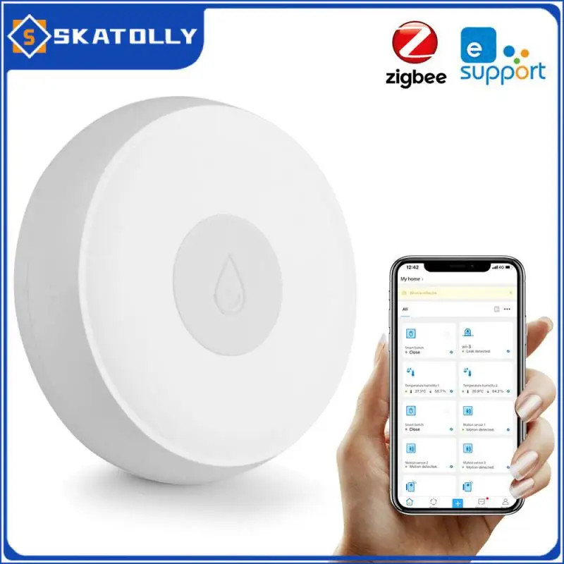 

Смарт-датчик утечки воды Zigbee, беспроводной детектор уровня воды с оповещением