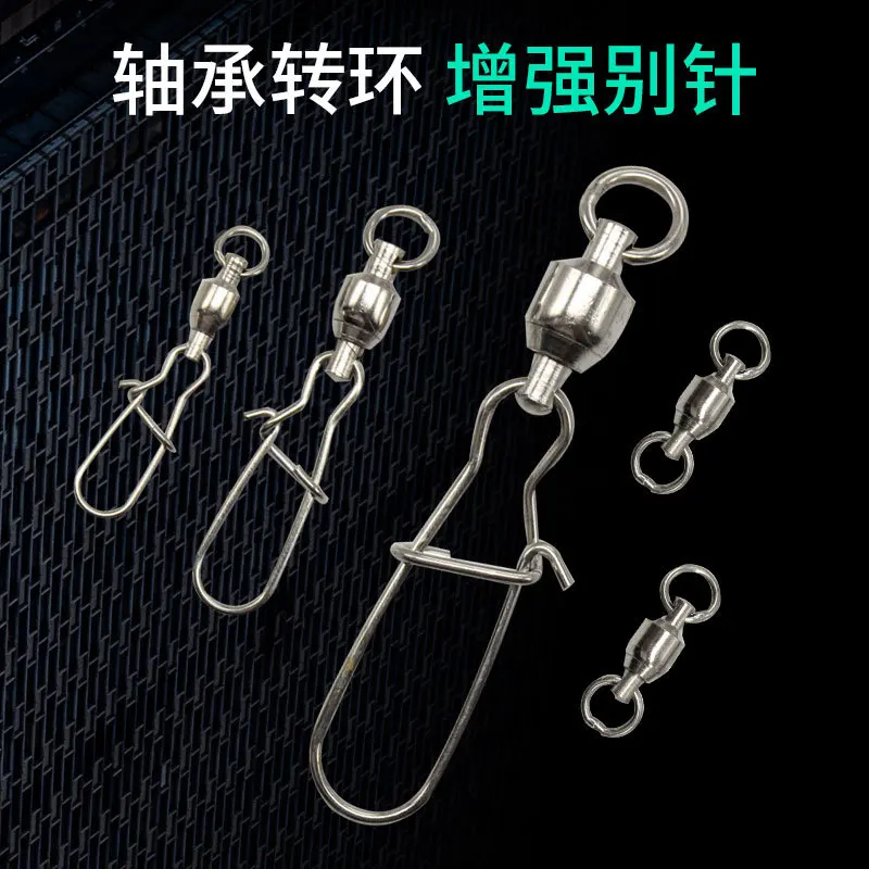 

Fishing Snap Swivels Stainless Steel Ball Bearing Connector Carp Fishing Accessories Spinning Surfcasting Feeder Sports Articles