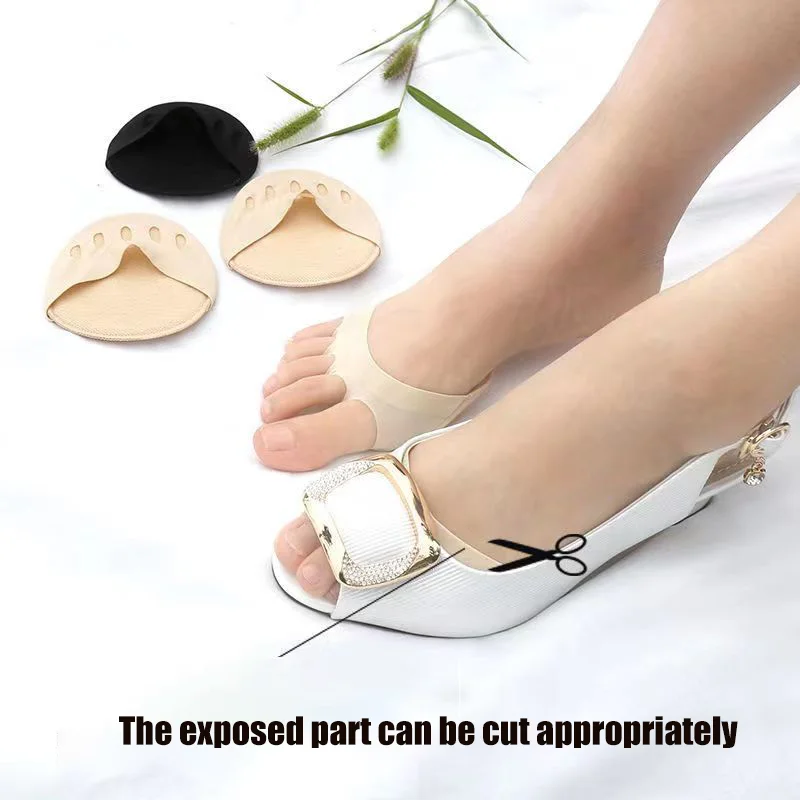 Metatarsal Forefoot Pads for Women High Heels Shoes Insoles  Breathable Invisible Front Footpad Foot Pain Care Socks Inserts