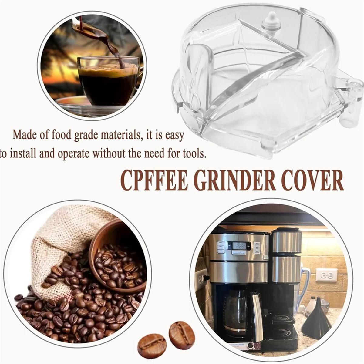 Замена крышки шлифовальной машины DGB-500GLID для кофемолки Cuisinart DGB-600 DGB-625 DGB-650 DGB-500