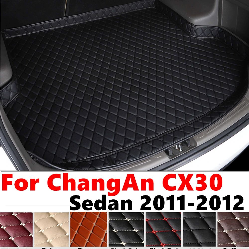 Фото Высокий боковой коврик в багажник автомобиля для ChangAn CX30 SEDAN 2012 2011 XPE, защитный чехол для заднего багажника, поднос для багажника, коврик для багажа №1