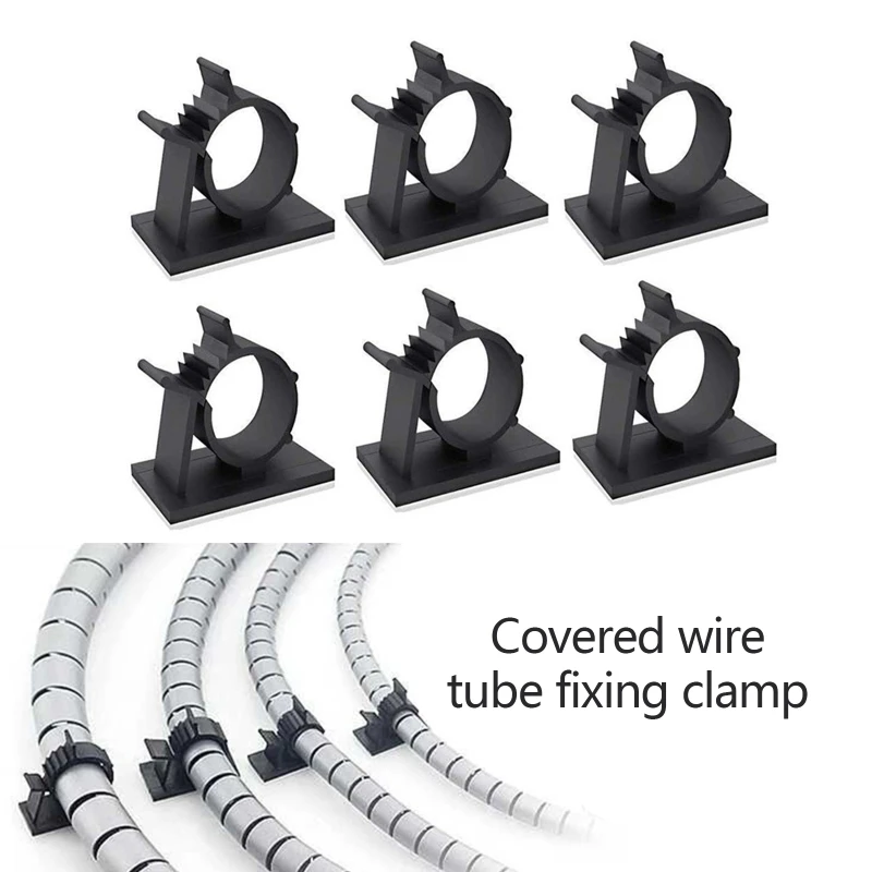 

50/100pcs Self-Adhesive Cable Clips Wire Holders Cable Management Cord Clips Adjustable Cable Organizer for Home Office