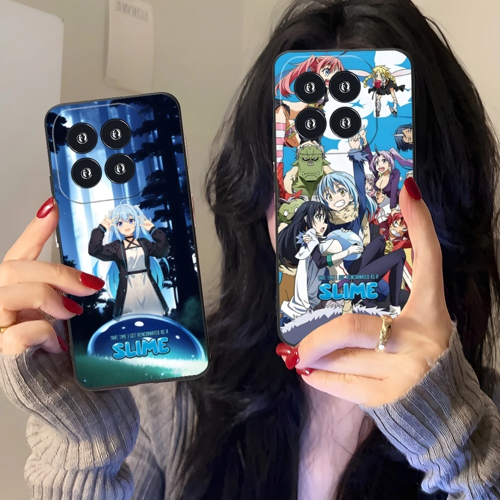 Чехол для мобильного телефона Slime Tensura Rimuru Xiaomi 14 13 12 11 10 9 T Ultra Lite Pro S SE X 5G черный
