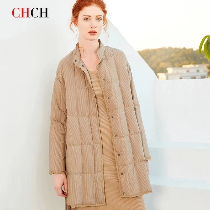 CHCH Fashion 2021 New Women Winter Jacket Long Warm Parkas Female Thicken Coat Cotton Padded Parka Jacket