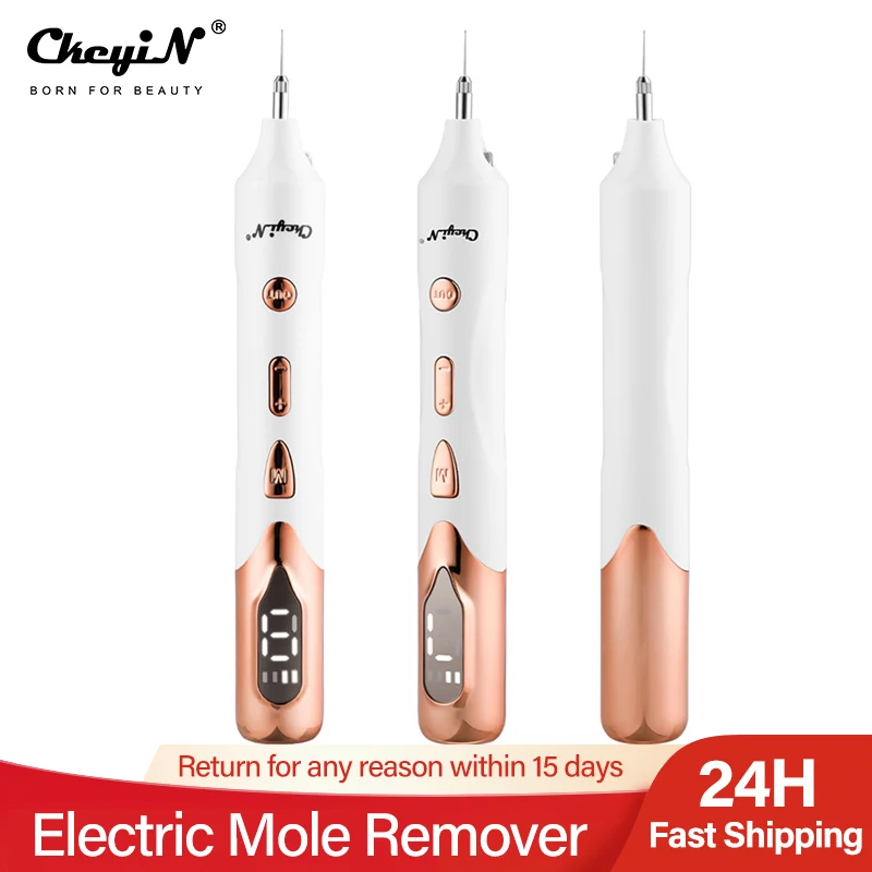

Blue Ray Electric Mole Remover Cordless Laser Plasma Freckle Wart Dark Spot Removal Pen No Scar Bleeding Tag Cleaner LCD Display