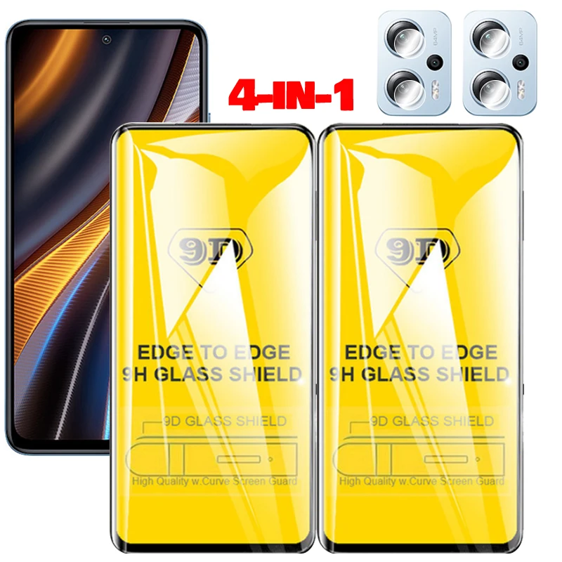 

9D Glass for poco x4 gt Screen Protector Camera Film Xiaomi pocox4 pro gt f4 poco c40 x4gt Protective Glass on poko x4 gt