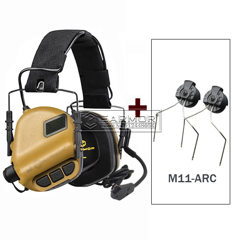 

EARMOR M32 MOD4 IPSC Shooting Headset Protection Airsoft M11Tactical Headset Military Aviation Communication Earphone