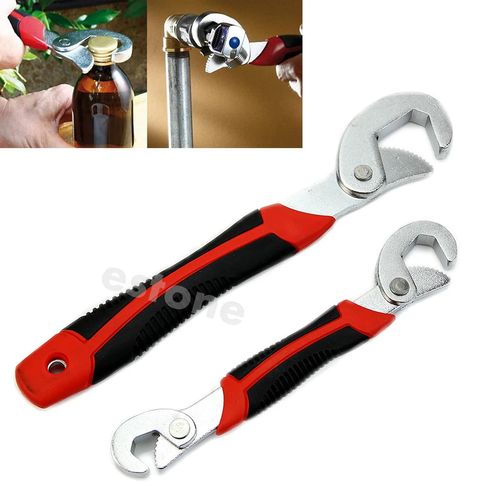 

2Pcs/Set Universal Multi-function Adjustable Quick Snap'N Grip Wrench Spanner