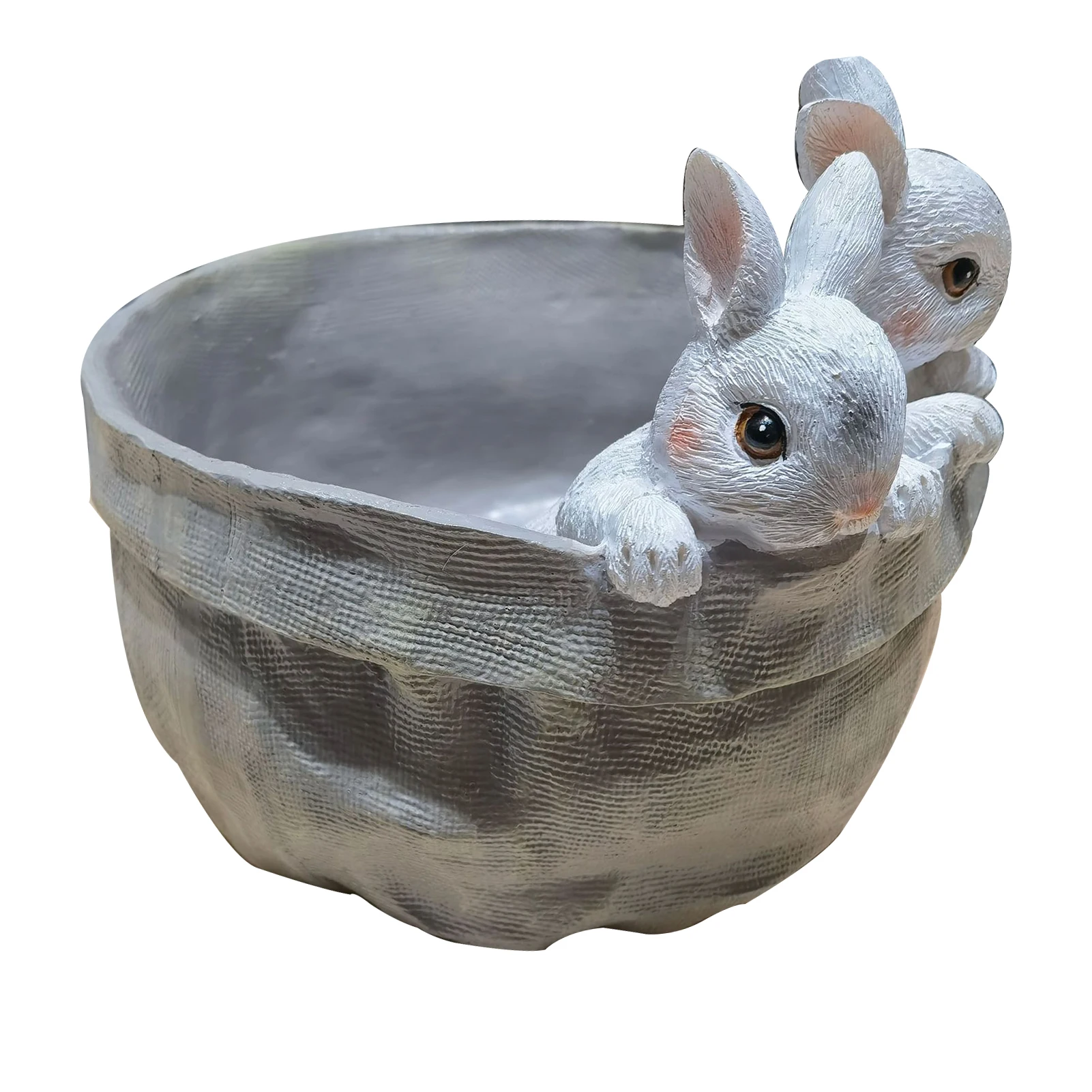 

Succulent Planter Rabbit Flowerpot Plant Animal Shaped Cartoon Planter Pot Resin Vase Container For Home Garden Decorative
