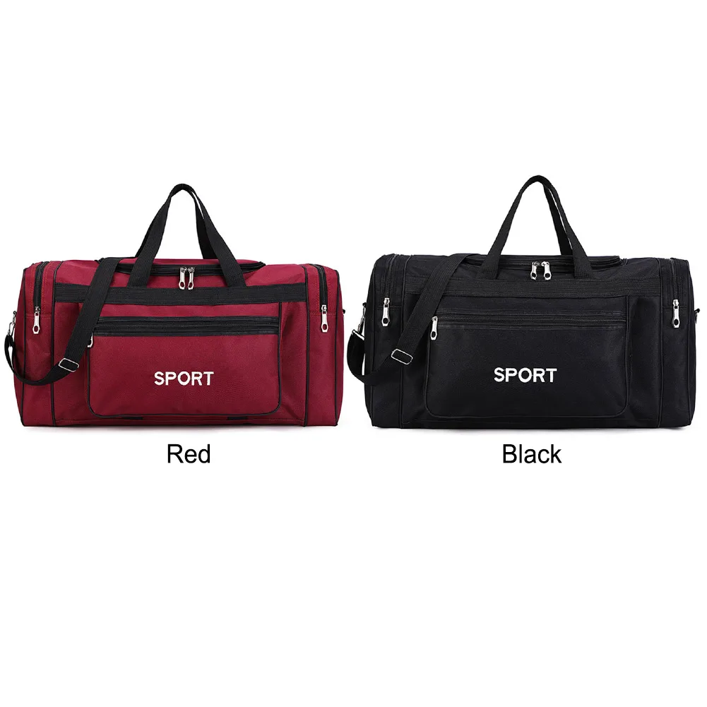 Oxford Portable Gym Bags Large Capacity Fitness Training Bag Waterproof with Zipper Multifunctional Wear-resistant for Men Women