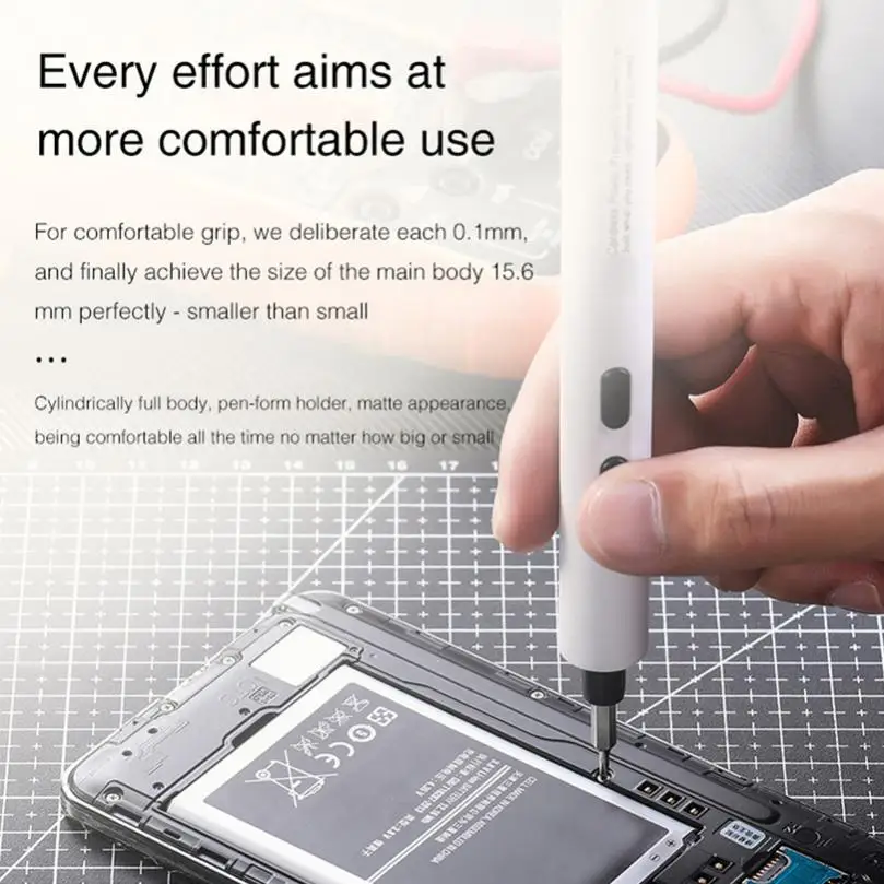 mini precision electric screwdriver kit cordless power screwdriver set screw driver bits for laptop pc mobile phones repair tool free global shipping