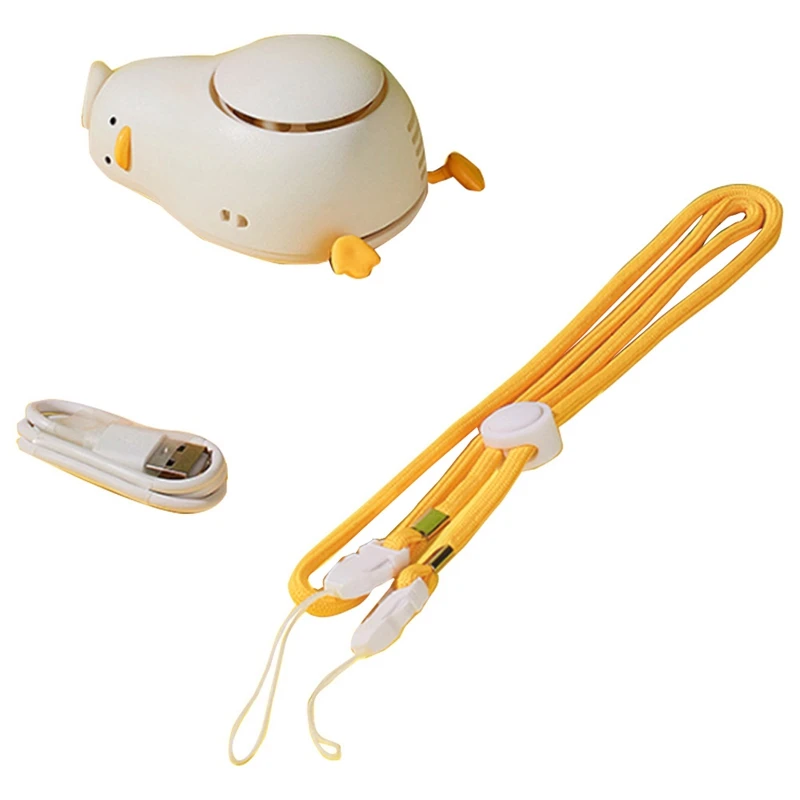 

Portable Neck Fan USB Rechargeable Neck Fan 3 Wind Speed Personal Neck Fan Mini Hanging Neck Fan With Adjustable Lanyard