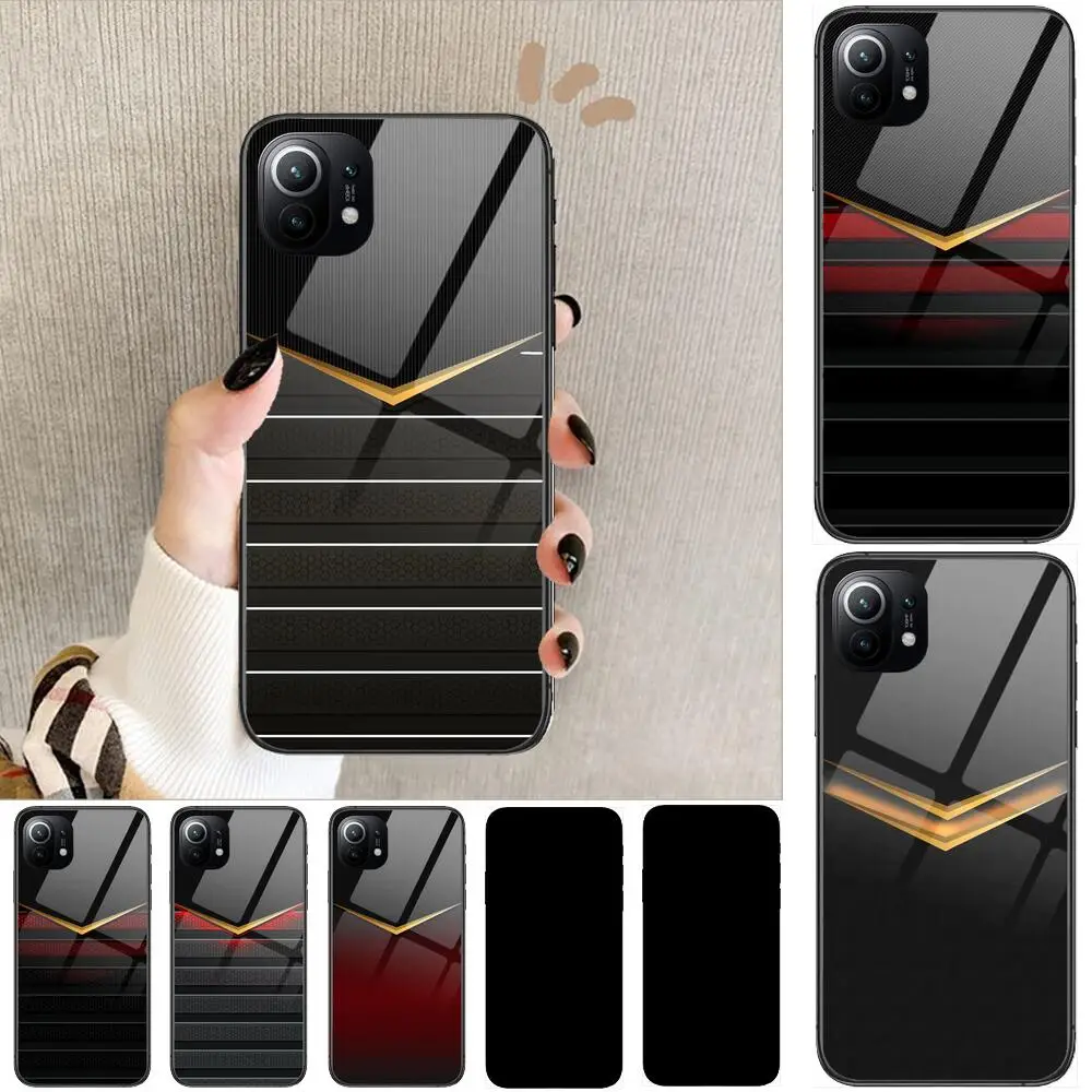 

Sense of quality Tempered Glass Phone Case For Redmi Xiaomi 11 Lite pro Ultra 10T 10 9 8 MIX 4 Cover Silicone shell Cases