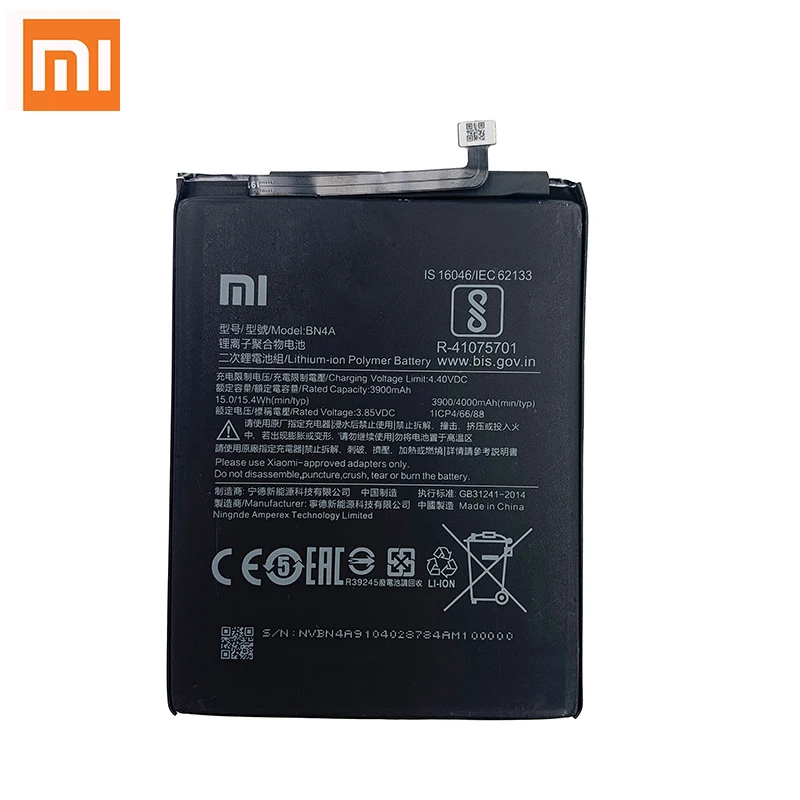 100% Оригинальный аккумулятор Xiao mi BN4A 4000 мАч для Xiaomi Redmi Note 7 Note7 Pro Note7Pro