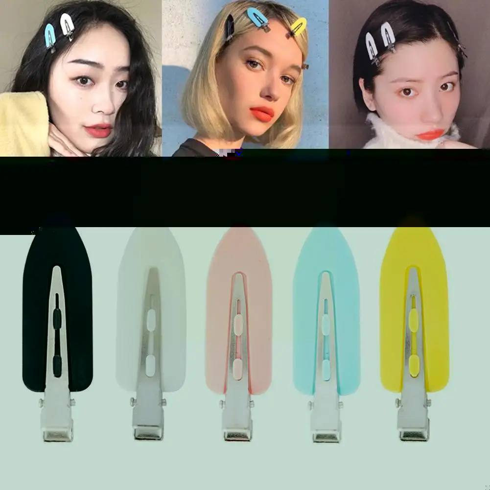 

1pc No Bend Seamless Hair Clips Side Bangs Fix Fringe Accessories Barrette Women Face Makeup Washing Girls Styling Hairpins K6j9