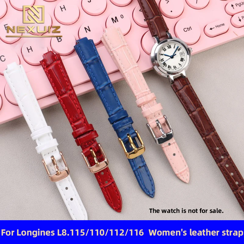 Ремешок из натуральной кожи для часов Longines ремешок в форме сердца и Луны