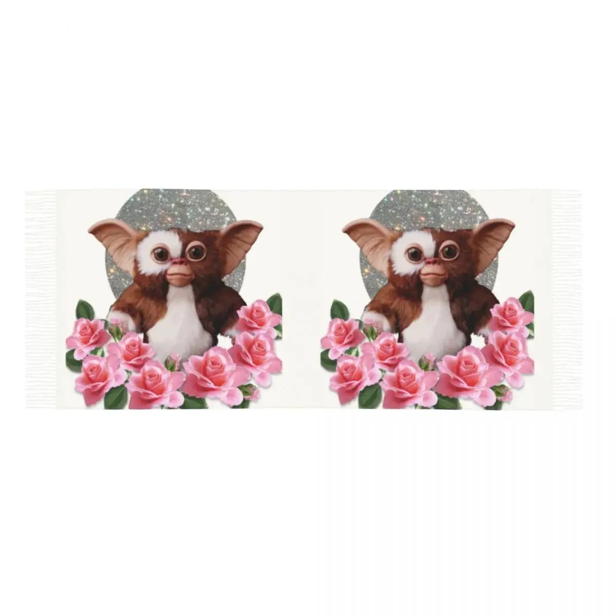 Mogwai Gremlins с цветами искусственная мягкая вещь шали палантины женские зимние шарфы