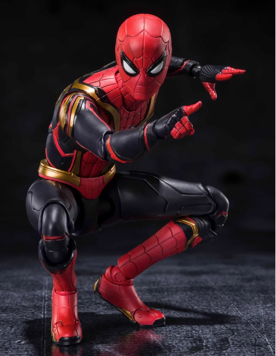 

Original SHF Spiderman Tom Holland No Way Home Integrated Suit Final Battle Edition Action Figures PVC Toy Gift