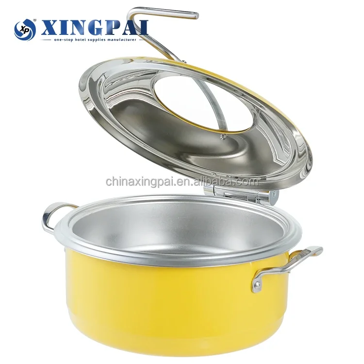 Прямая продажа с фабрики XINGPAI блюдо для жарки шведский стол желтый цвет наборы