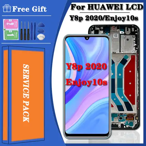 6,3 "Оригинальный ЖК-дисплей для Huawei Y8p 2020 Global / P Smart S AQM-L21, сенсорный экран с дигитайзером в сборе для Huawei Y8P LCD