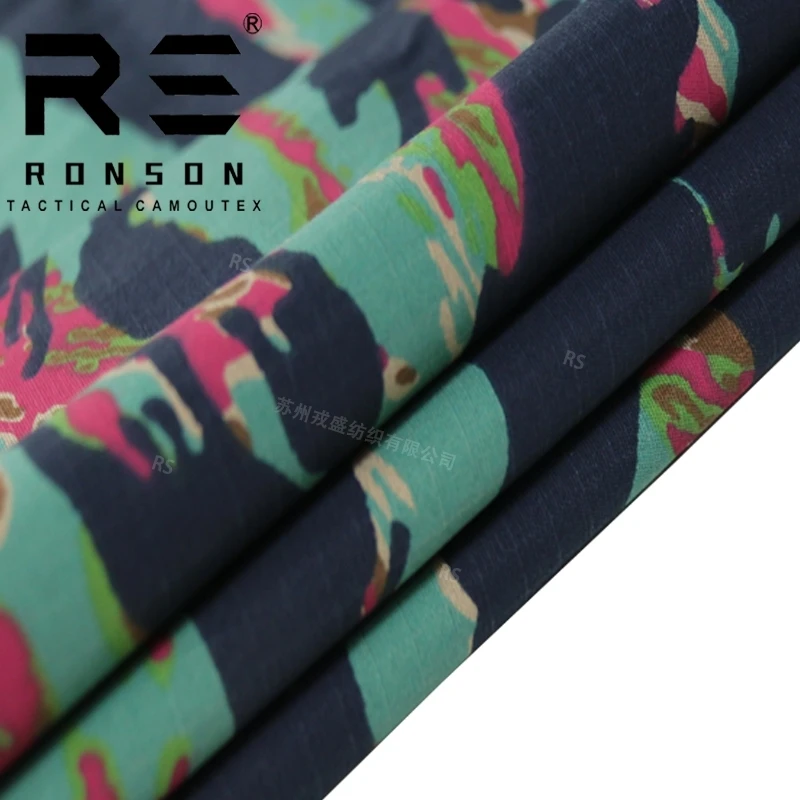 Камуфляжный нейлоновый хлопковый костюм в полоску Miami Tiger мелкую клетку NYCO50/50