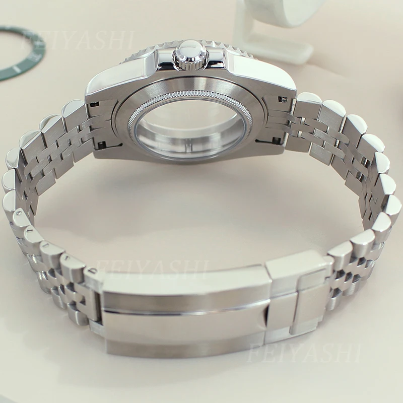 Корпус часов GMT 40 мм юбилейный стальной браслет для Seiko NH35 NH36 NH38 NH34 Miyota 8215 ETA 2824