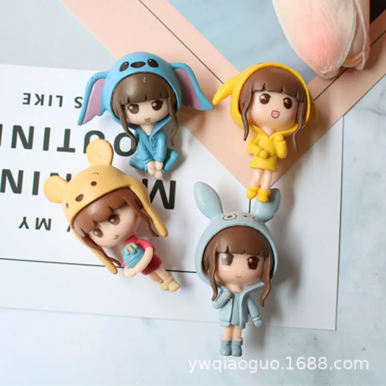 

Искусственные Милые 3d крылья, Маленькие искусственные магниты, аксессуары для украшения кухни, подарки, идея, 4 шт.