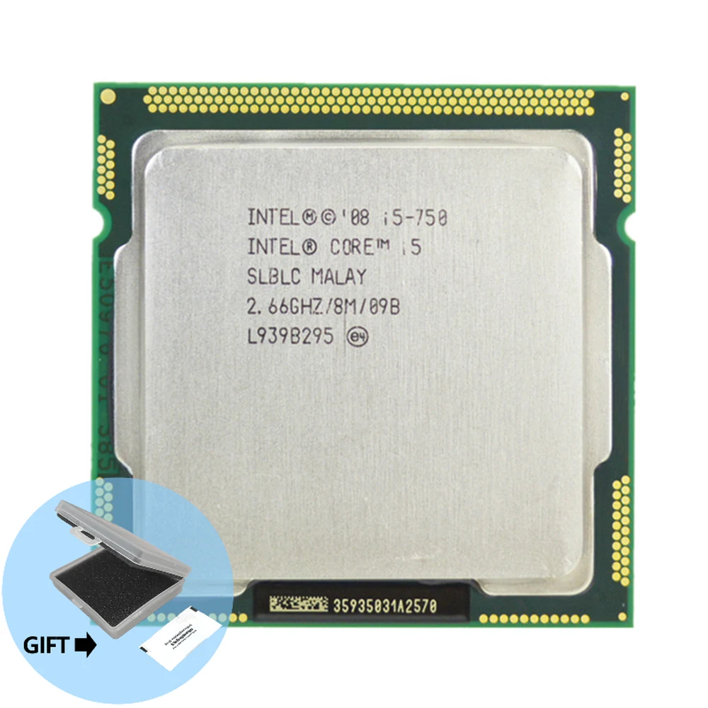 

Оригинальный процессор Intel Core i5 750 2,66 ГГц 8 Мб кэш-памяти LGA1156 настольный процессор I5-750
