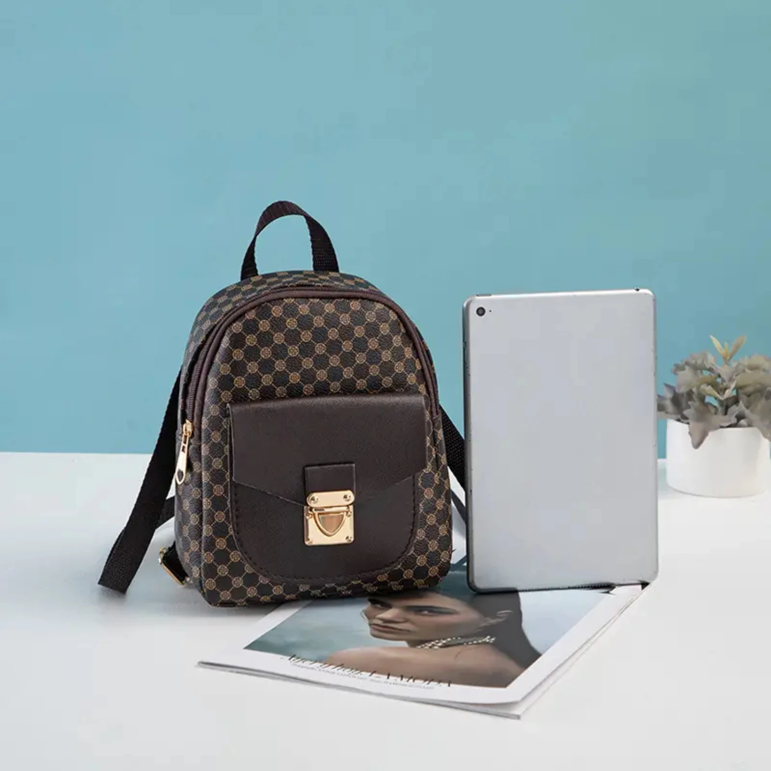 Стильный и шикарный женский модный рюкзак из искусственной кожи идеально