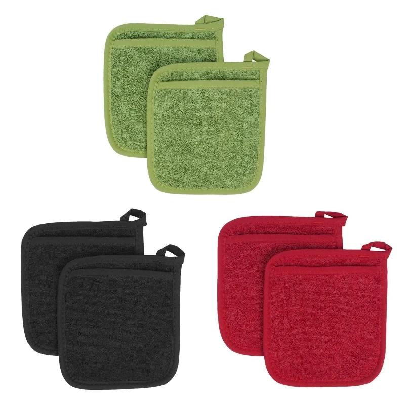 

T5EF Portable Outdoor Dual-use BBQ Anti-scalding Gloves Insulation Mat Camping Gloves