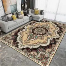 Nordic Minimalist Modern Carpet Moroccan Geometric Printing Carpets Living Room Non-slip Rugs Coffee Table Rectangular Floor Mat