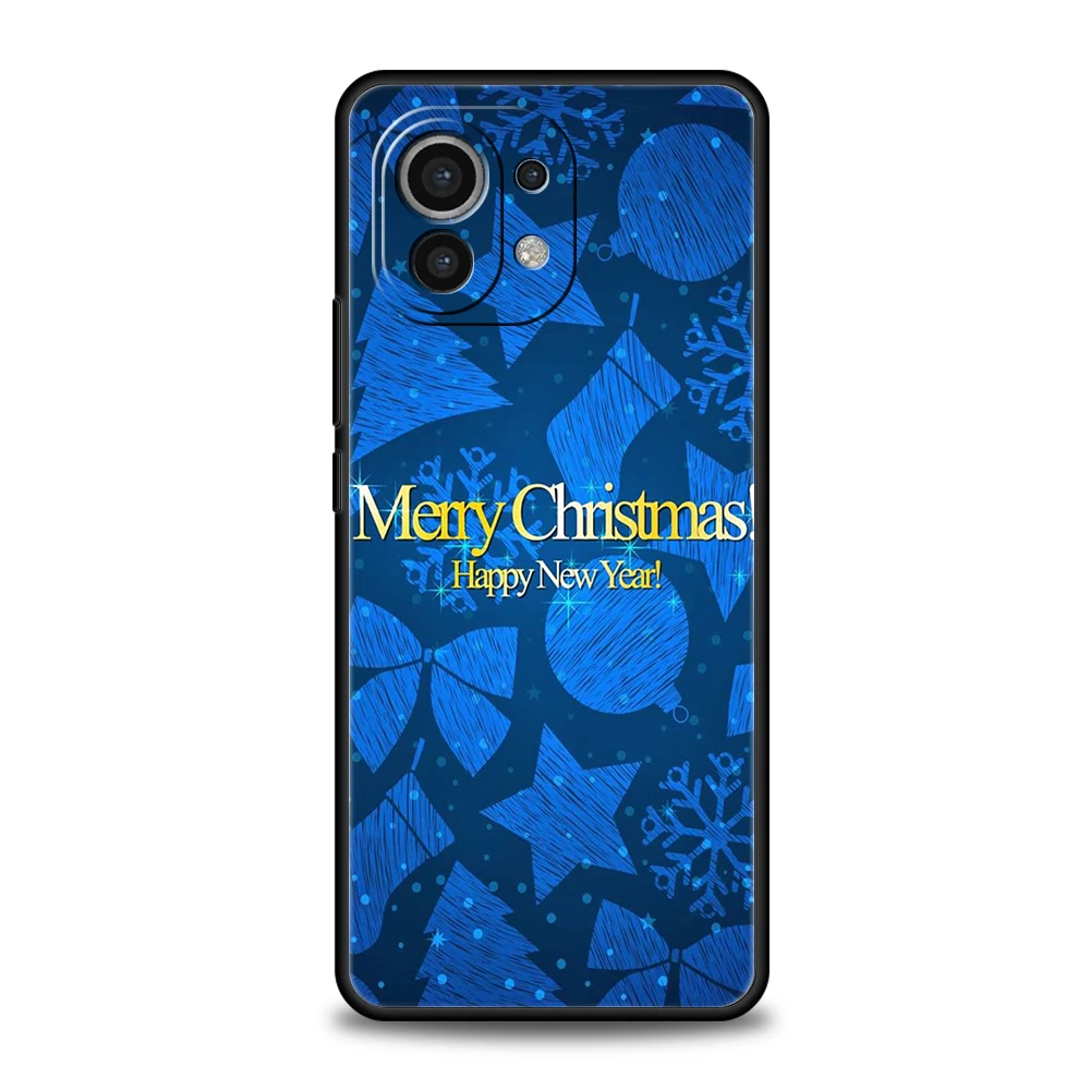 Winter Merry Christmas Phone Case For Xiaomi Mi X3 X4 NFC F3 M3 M4 GT Note 9T 10T 10 11 Ultra 11T 11X 12 Pro Lite Silicone Shell