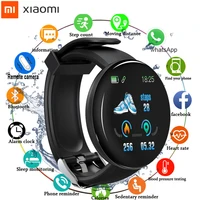 xiaomi d18 smart watch hot heart rate clock blood pressure monitor smart bracelet sport waterproof smartwatch for ios android