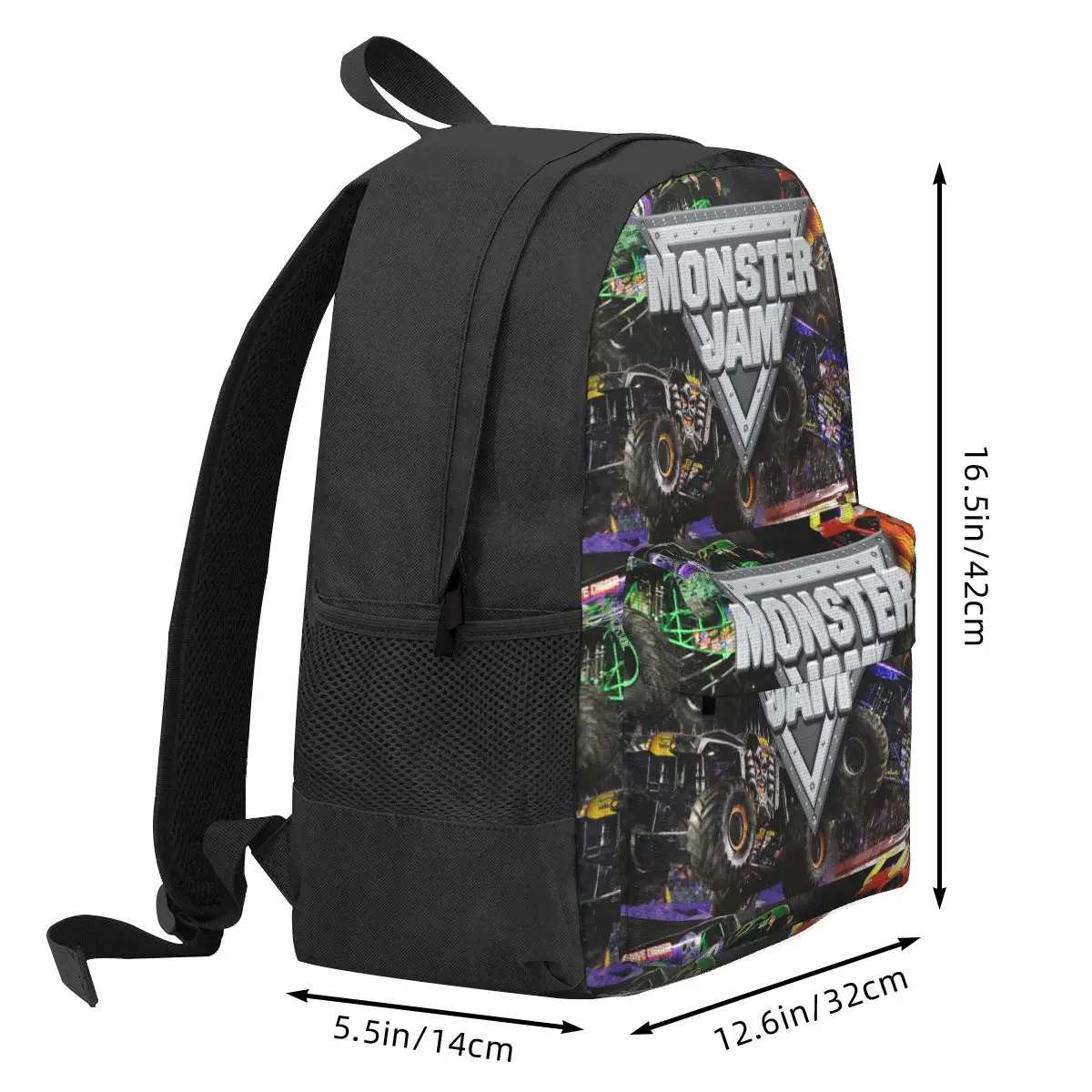 Классические рюкзаки с узором Monster Jam сумка для книг мальчиков и девочек детские