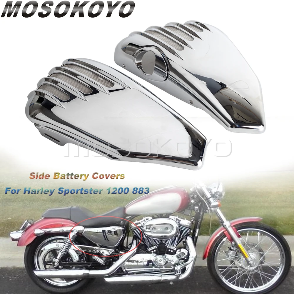 Motorcycle ABS Plastic Battery Side Covers Fairing For Harley Sportster XL 883 1200 Iron XL1200 XL883 2004-2013 Battery Fairing