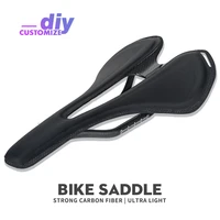 hot selling bicycle carbon saddle super light weight 125g toupe leather saddle redblackwhite