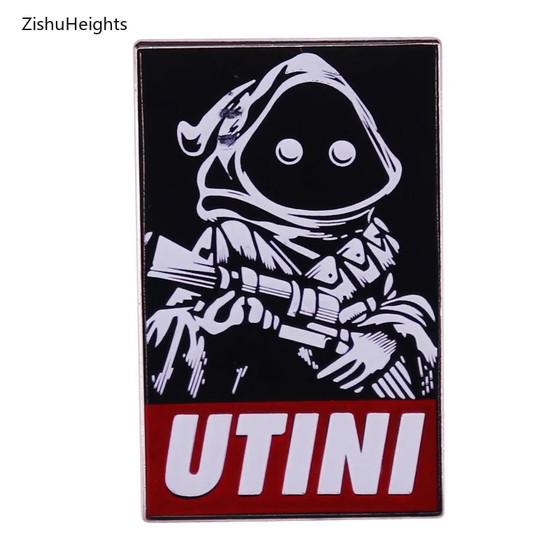 Stars War Jjawa Utini Art Badge Metal Brooch Hard Enamel Pins