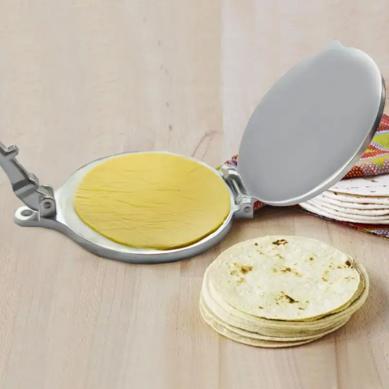 

Mexican Pie Press Double-strip Reinforcement Strong Corn Tortillas Pressing Tools Multifunctional Aluminum Tortilla Press Maker