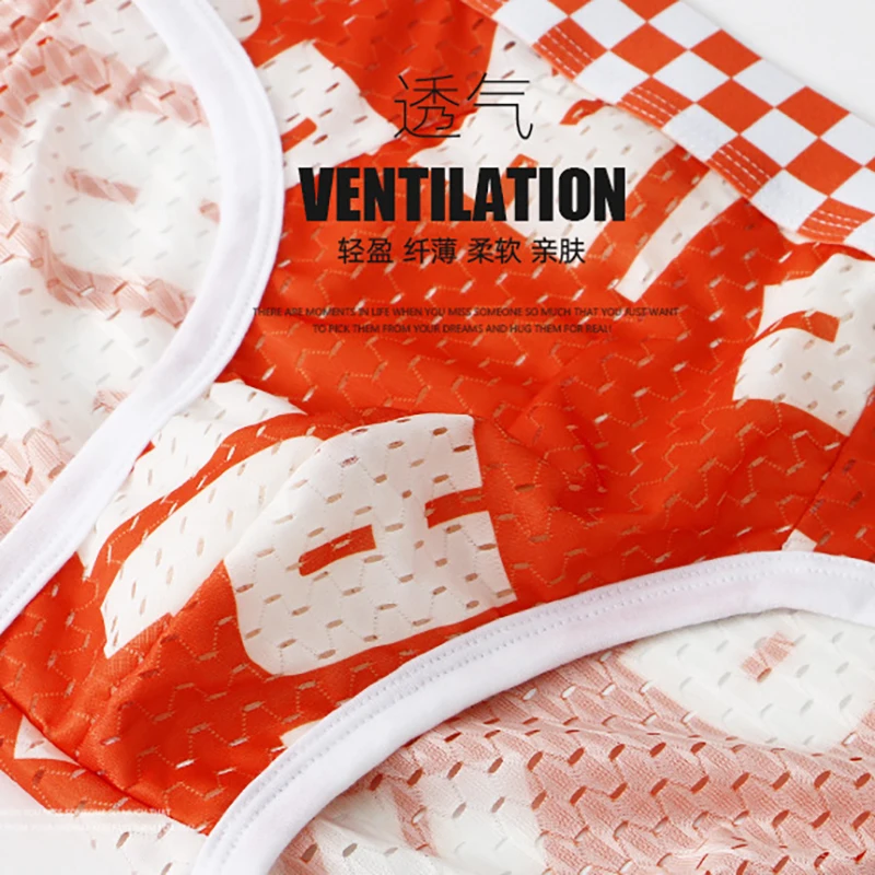 Sexy Underwear Men Ultra-thin Panties Mens Breathable See Through Briefs Male Mesh Summer Slip Underpants Cuecas 3PCS